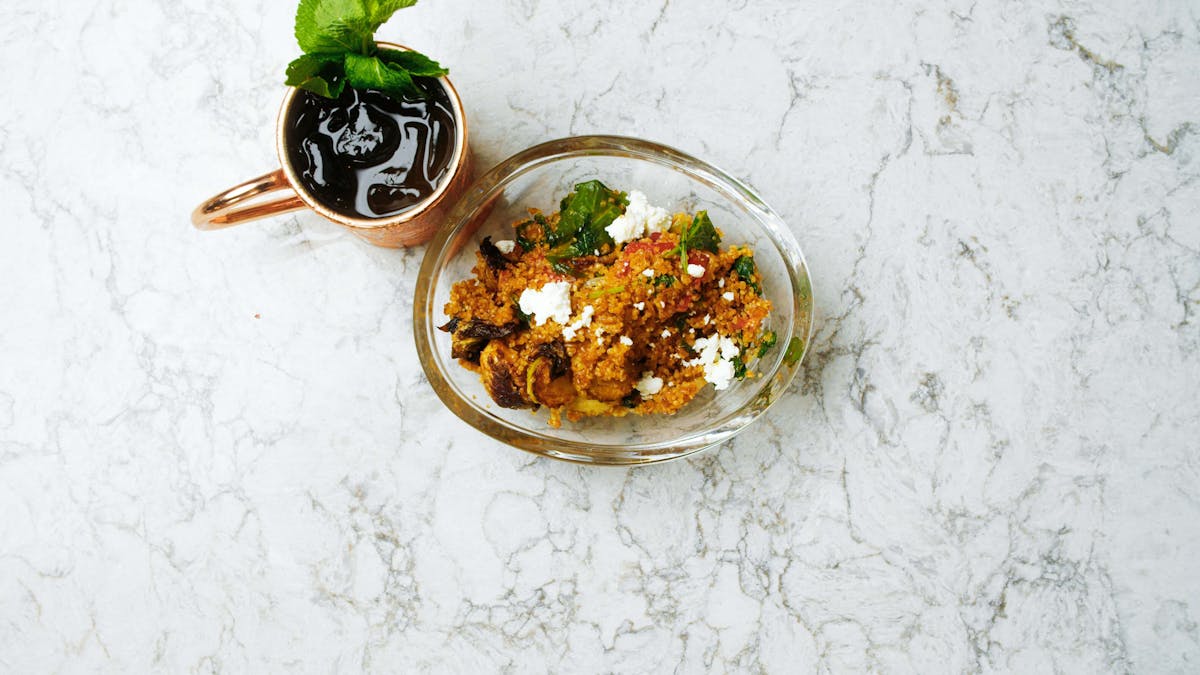 food on a table